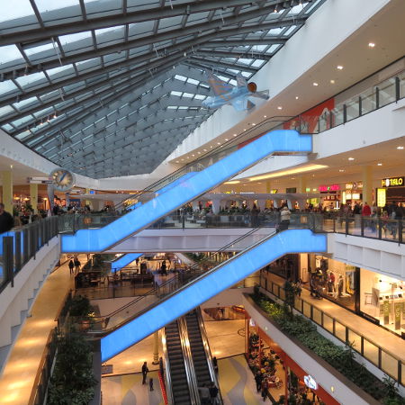 Shopping Center Innenansicht