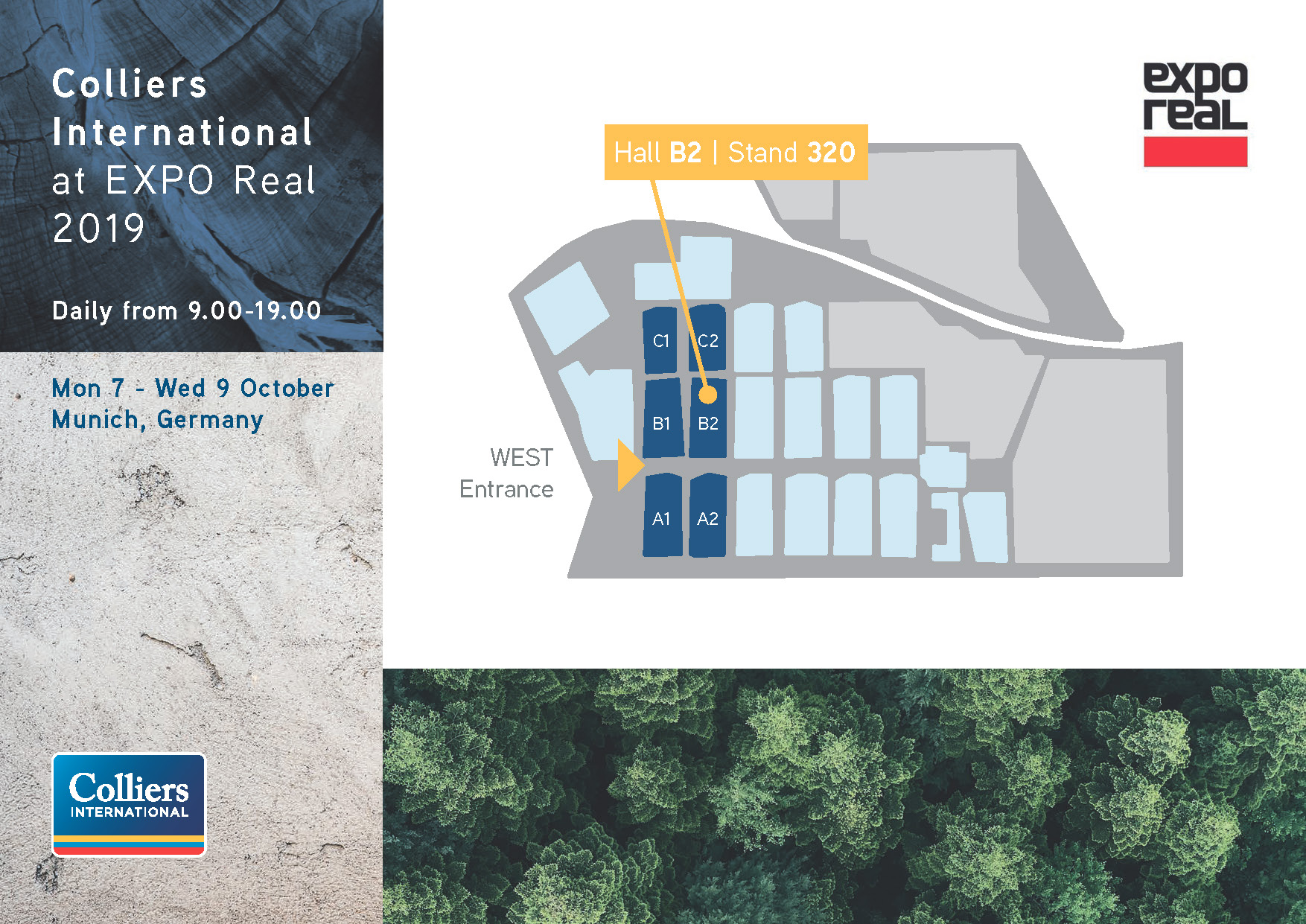 2019 EXPO Real Colliers Location Map