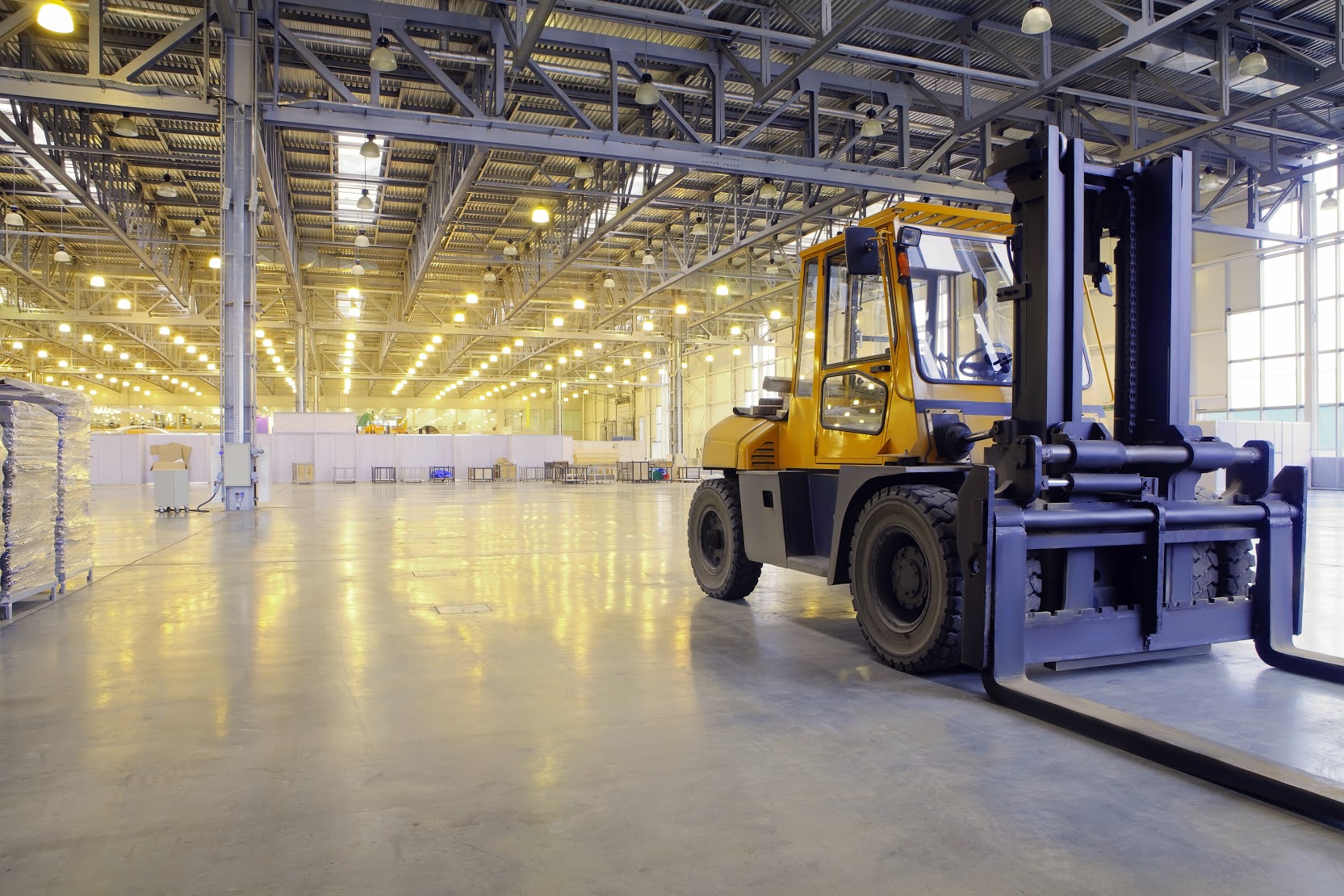 Loader In Modern Storehouse