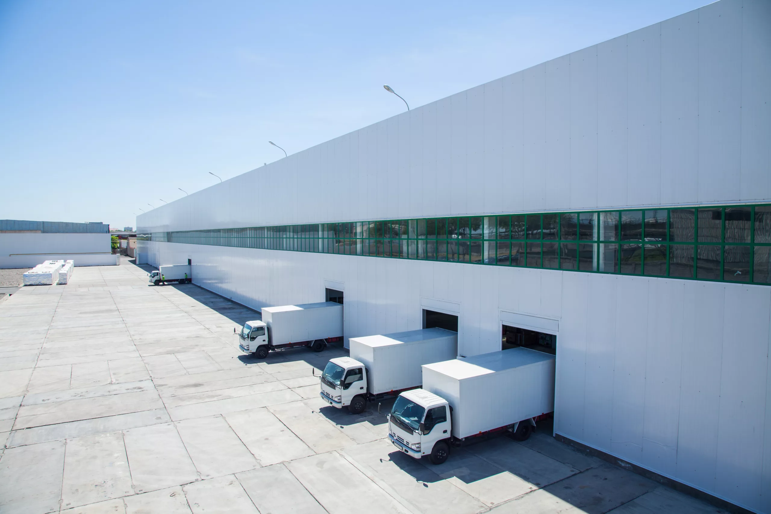 Facade Of An Industrial Building And Warehouse